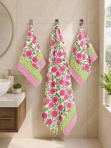 Best Quality Waffle <b>Towel</b> <b>Set</b> 1 <b>Bath</b> + 2 Hand <b>Towels</b> Soft Cotton Quick Dry Absorbent for Hotel Spa and Home Available For Sale - Product Image 6