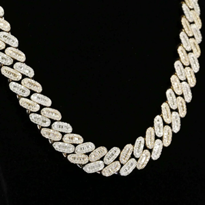 Collier de luxe pour homme, chaîne cubaine, fournisseur en gros, collier classique en moissanite, bijoux de mode pour homme - Product Image 5