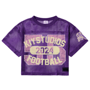 Maillot de football américain tendance pour homme, coupe courte, en maille tricotée 220 g/m², style streetwear décontracté avec impression par sublimation, vente en gros - Product Image 4