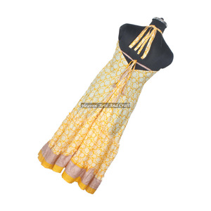 Sari de Seda Vintage Estilo Boho Indio, Diseño Multicolor, Vestido Largo Informal, Prenda de Vestir para Mujer, Elegante Vestido de Noche para Damas - Product Image 2