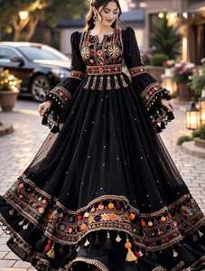 Trendy Afghani Casual <b>Dresses</b> Traditional Ethnic Boho Embroidered Women's Long Maxi <b>Dress</b> Wholesale Collection - Product Image 4