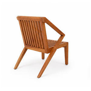 Silla de Comedor Moderna de Madera de Teca Sólida para Exteriores, Silla de Jardín de Lujo para Hotel, Villa, Resort, Fabricante de Muebles de Patio - Product Image 2