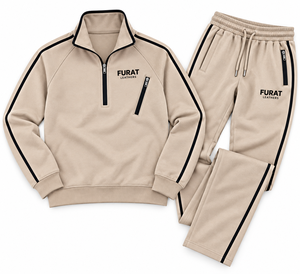 Conjunto Deportivo de Invierno para Mujer, Unisex, Ecológico, Transpirable, de Forro Polar, Sudadera y Pantalones, Marca FURAT LEATHERS | - Product Image 1