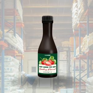 Mermelada de Fresa Natural Triturada, Base Premium para Bebidas, para Té con Leche, Smoothies, Restaurantes, Fabricantes, 1 Litro - Product Image 1