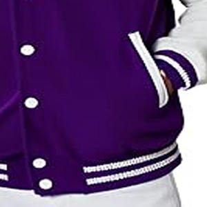 2026 New Trendy Varsity <b>Jacket</b> Wool Blend Long Sleeve Casual Streetwear College Fashion Men's Waterproof Breathable Hooded - Product Image 4