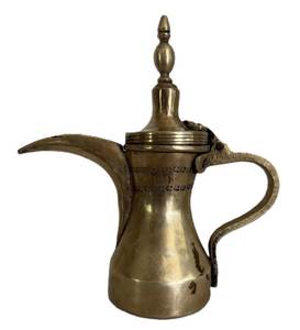 Middle Eastern Brass Coffee Pot With Long Spout For <b>Tea</b> Drinking Durable Metal Design - Product Image 3