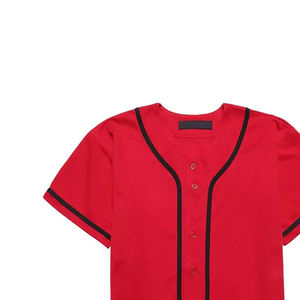 Camiseta de Béisbol Personalizada OEM, Uniforme de Equipo, Transpirable, de Secado Rápido, Malla de Poliéster, Ropa Deportiva de Manga Corta, Estampada - Product Image 4