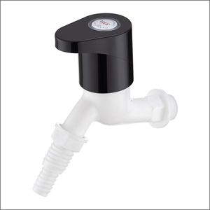 Lexa Polished <b>Black</b> Basin <b>Tap</b> Nozzle Cock Water <b>Tap</b> with Brushed Finish for Bathroom Kitchen Utility Use - Product Image 3