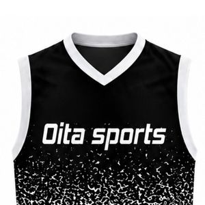 Black Grey Volleyball Sleeveless Shirt Sports Team Apparel Athletic Uniform Top Training Match Performance Wear - Product Image 6