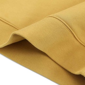 Sudaderas al por mayor con logotipo personalizado, sudaderas lisas de algodón para hombre, sudaderas con capucha de moda, sudaderas tipo pullover en venta, color amarillo - Product Image 5