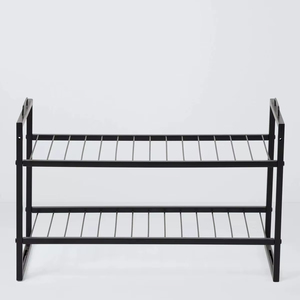Modern Industrial Iron Shoe <b>Rack</b> Storage Stand For Entryway Home Organization And Shoe Display Purpose - Product Image 1