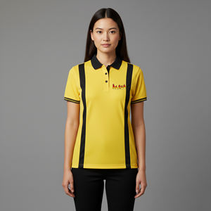 Polo de mujer de alta calidad para verano, 100% algodón, de secado rápido, anti-pilling, manga corta, cómodo. - Product Image 1