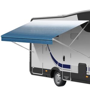 Tessuto per Tende da Sole per Camper in PVC Resistente da 16 once, Sostituzione per Tende da Sole RV, 12FT x 2FT (30,48 cm) x 13FT (39,62 m), Impermeabile, a 3 Strati, Montaggio Laterale - Product Image 1