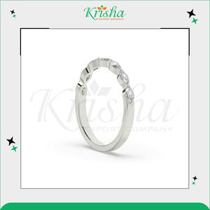 แหวนแต่งงานเพชรแท้และเพชรเพาะเลี้ยงสีขาว DEF ผลิตในอินเดีย ยอดขายสูงสุด พร้อมความใสระดับ VS1, VVS1 และ VVS2 - Product Image 4