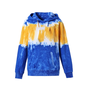 Custom SGRho <b>Tie</b> Dye Hoodie Royal <b>Blue</b> Gold Pullover Hoodie Sorority Style Long Sleeve Kangaroo Pocket University Streetwear2026 - Product Image 1