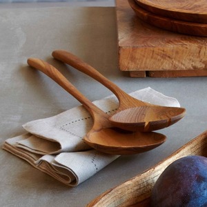 Ensemble de saladiers en bois raffiné – Cuillère et fourchette haut de gamme pour des repas de luxe apaisants - Product Image 1