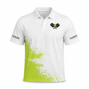 Camiseta de Pickleball Personalizada para Hombre, Protección UV, Manga Corta, Tela Elástica, Estilo Competición, Transpirable, Deportes de Cancha, OEM - Product Image 1