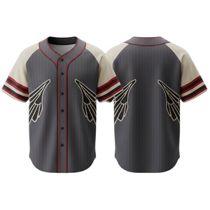 Fournisseur professionnel de maillots de baseball offrant des maillots respirants à séchage rapide imprimés en 100% polyester avec logo personnalisé en couleur pour l'équipe - Product Image 1