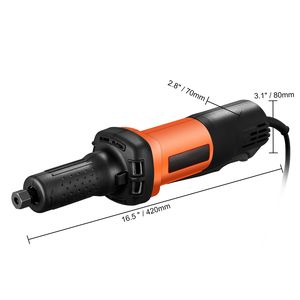 Amoladora Eléctrica de Alta Resistencia con Mandril de 1/4'', Velocidad Variable (10000-28000 RPM) y Empuñadura Ergonómica para Eliminar Óxido, Pulir y Cortar - Product Image 2