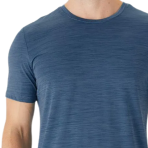 เสื้อยืดแขนสั้นผู้ชายผ้าฝ้าย 100% ทรงปกติ ระบายอากาศ แห้งเร็ว สีพื้นเรียบง่าย สวมใส่สบายสำหรับฤดูร้อน - Product Image 3