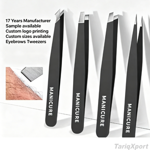 Juego de Pinzas Profesionales de Acero Inoxidable para Cejas, Gran Precisión, Herramienta de Belleza para Eliminar Pelo Facial, Puntos Negros y Pelo Encarnado - Product Image 2