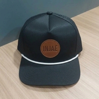 Casquette de golf personnalisée à 5 panneaux, perforée, découpée au laser, visière pré-courbée, OEM ODM, marque privée, vente en gros, faible MOQ
