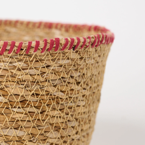 Cesta de mimbre multifuncional tradicional tejida a mano, cesta redonda de mimbre natural perfecta para almacenamiento en la cocina, procedente de Vietnam. - Product Image 6