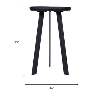 Modern Round Side <b>Table</b> Metal Legs Accent Dining <b>Table</b> Minimalist <b>Wooden</b> <b>Top</b> Furniture for Home Hotel - Product Image 5