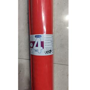 Tapis de yoga pliable en silicone rouge de 4 mm, éco-responsable, avec ligne de positionnement, idéal pour le voyage et le fitness, au meilleur prix de gros - Product Image 2