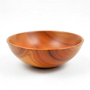 Premium Quality Handcrafted Eco-Friendly Acacia <b>Wood</b> <b>Bowl</b> Rustic Smooth Finish Polished Technique Serving Dining Home Decor - Product Image 1