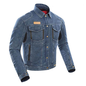 Men's Denim Jacket Stand Collar Zipper Closure Front Zippered Pockets Breathable Washed Cotton Casual Style Autumn Wear - Product Image 5