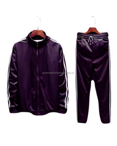 Ensemble de survêtement sport deux pièces pour homme avec logo personnalisé, veste à capuche respirante grande taille et pantalon à cordon de serrage pour fitness, gym et jogging - Product Image 3