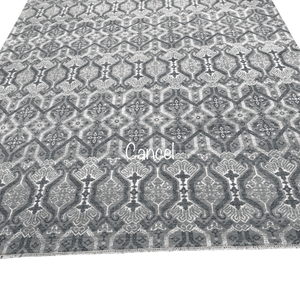 Tapis en laine noué à la main à motifs floraux, sur mesure, rouge et bleu, à poils ras, pour une décoration intérieure élégante - Product Image 5