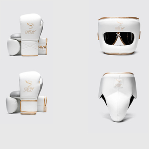 Nuevo Modelo en Oferta, Set de Boxeo Fly, Guantes de Boxeo de Cuero Vacuno de Primera Calidad, Protector de Cabeza y Entrepierna, Kit Completo de Entrenamiento de Sparring - Product Image 1
