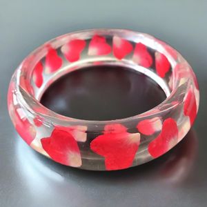 Bracelet en résine haut de gamme, léger et confortable à porter, artistique et élégant, couleur personnalisée, fait main, artisanat, Fête des Mères - Product Image 3