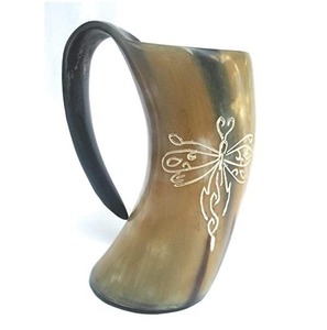 Taza de Cuerno Natural Ecológica en Oferta, Vaso Sostenible para Beber, Artículos de Bebida Hechos a Mano, Disponible a Buen Precio - Product Image 2