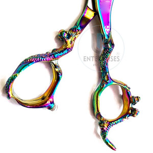 กรรไกรตัดผมสแตนเลส น้ำหนักเบา ทนทาน ใช้ซ้ำได้ หลายสี ขายดีที่สุด - Product Image 6