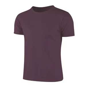 T-shirt à manches courtes pour homme, col rond, couleur unie, coupe classique, 100% coton jersey, vêtements décontractés - Product Image 3