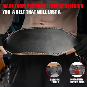 Weightlifting <b>Gym</b> Power Lifting Lever Belt Weightlifting Leather Lever Belt Fitness <b>Body</b> Building <b>Gym</b> Waist Weightlifting Belts - Product Image 3