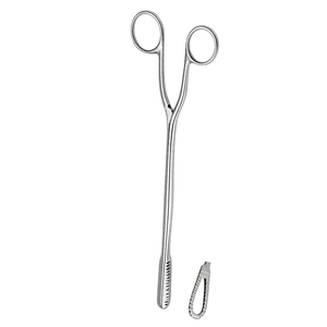 คีมจับไข่ Bierer Ovum Forceps แบบใช้ซ้ำได้ ได้รับการรับรองมาตรฐาน CE เครื่องมือทางนรีเวชสำหรับการจับเนื้อเยื่ออย่างปลอดภัย ใช้สำหรับการผ่าตัดหู คอ จมูก และการปฐมพยาบาล - Product Image 4