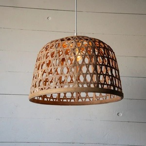 Minimalist Stylish Sustainable Handmade Cane Hanging Lantern <b>Decorative</b> Rattan <b>Ceiling</b> Light Cover for Banquet <b>Wedding</b> <b>Decor</b> - Product Image 6