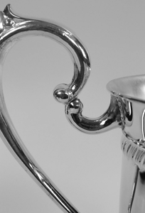 Carafe à café et pichet à lait en acier inoxydable plaqué argent de haute qualité, poli miroir, pour buffet d'hôtel, service à thé arabe - Product Image 2