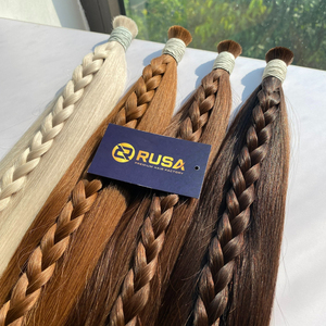 Extensiones de Cabello Virgen Vietnamita RUSA, Puntas Gruesas, Mezcla de Colores de Moda # PLA02, # 3Q, # 4, # 2Q - Product Image 5