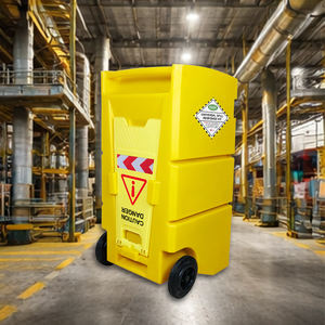 Kit de Derrame de Aceite y Productos Químicos de 100L con Carro con Ruedas, Kit de Respuesta a Derrames de Emergencia para Fábrica, Almacén, Taller con Almohadillas, Calcetines y EPP - Product Image 3