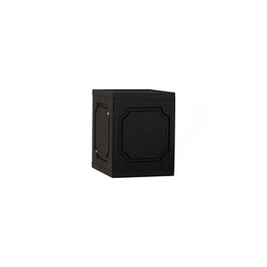 Two door Modern <b>Grey</b> Black PVC Cube Storage <b>Cabinet</b> with Lock Home Office Organizer - Product Image 4