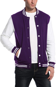 Chaqueta Varsity de Satén para Hombre de Alta Calidad, Chaqueta Bomber con Cremallera, Resistente al Viento e Impermeable, Cuello Alto, Uniforme de Invierno - Product Image 2