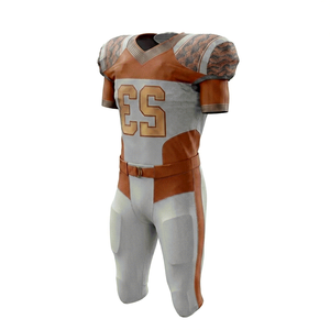 Uniforme de football américain de haute qualité OEM, 100 % polyester, couleur unie, pour hommes - Product Image 3