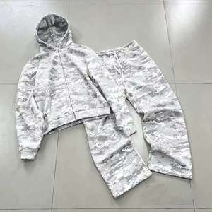 Custom Heavy Weight Winter Tracksuit Baggy Oversized Solid Pullover Streetwear Sweatsuit 100% Cotton Sweatpants Hoodie <b>Set</b> - Product Image 4