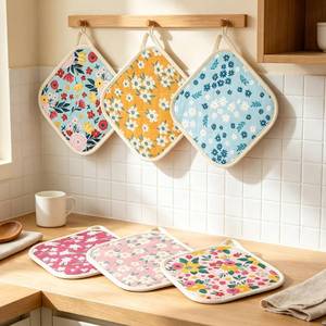 Porte-ustensiles en coton 100% pur de qualité supérieure, impression personnalisée, sublimation, avec logo, pour la cuisine - Product Image 1