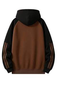 Lightweight 400GSM 100% Cotton Fleece Half <b>Zip</b> Sweatshirt Custom Logo Embroidery <b>Hoodies</b> Oversized Relaxed Fit <b>Pocket</b> Streetwear - Product Image 4